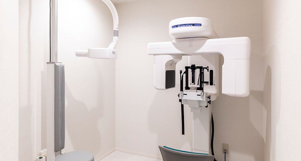 新型の歯科用CT撮影機器（コンピューター断層撮影装置）完備